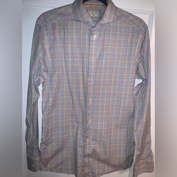 Eton dress shirt size 15.5 slim fit - Picture 3 of 5